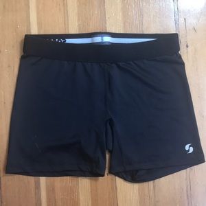 NWOT Black Soffe Compression Shorts, One Size